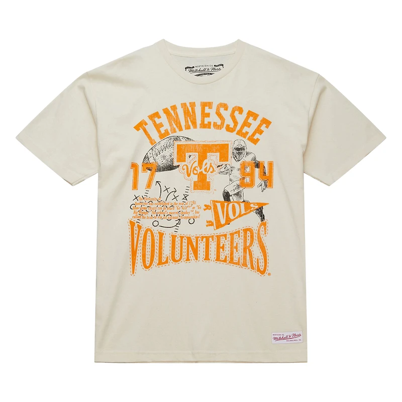 T-shirt Mitchell & Ness crème pour homme