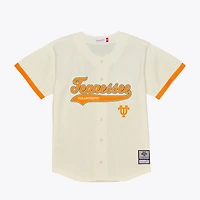 Men's Mitchell & Ness  Cream Tennessee Volunteers Mesh Button-Up Batting Practice Baseball Jersey