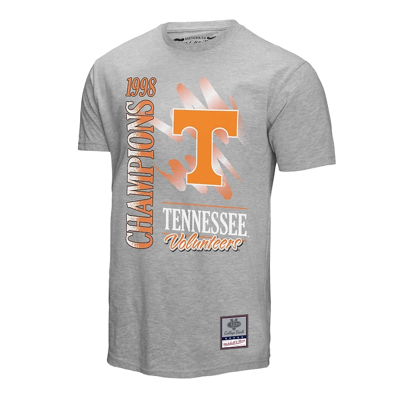 T-shirt gris délavé au minéral Tennessee Volunteers de Mitchell & Ness pour homme
