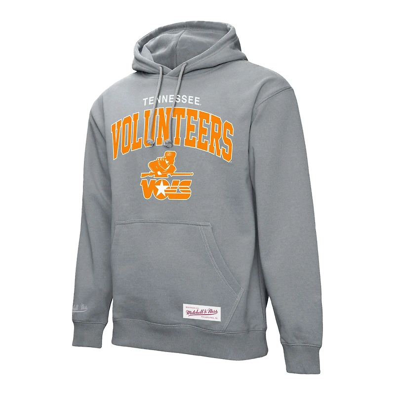 Sweat à capuche classique gris chiné Mitchell & Ness Tennessee Volunteers pour homme