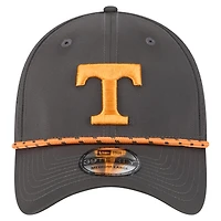 Men's New Era  Charcoal Tennessee Volunteers Rope 39THIRTY Flex Hat