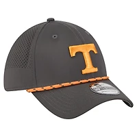 Men's New Era  Charcoal Tennessee Volunteers Rope 39THIRTY Flex Hat