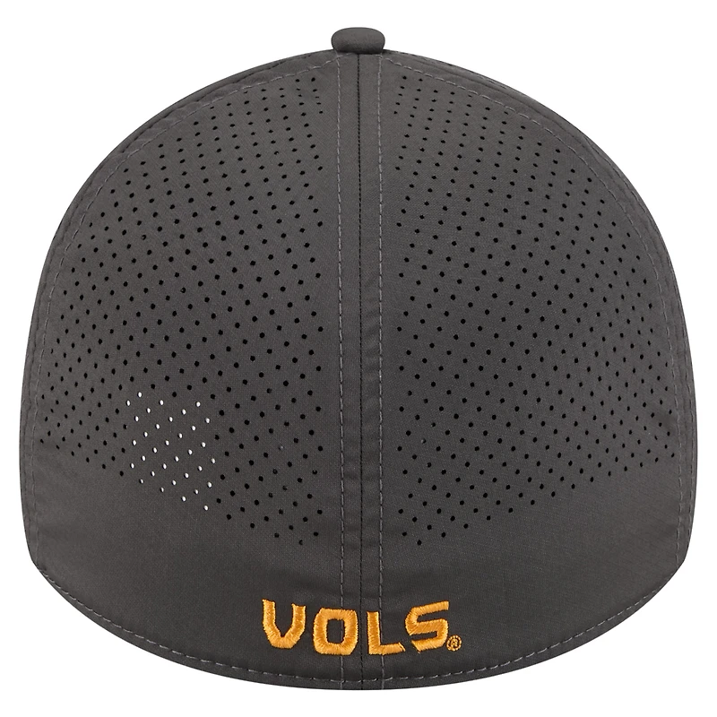 Men's New Era  Charcoal Tennessee Volunteers Rope 39THIRTY Flex Hat