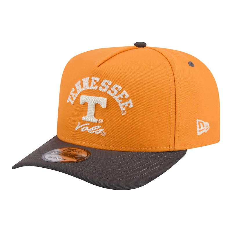 Men's New Era Tennessee Orange/Black Tennessee Volunteers Two-Tone Arched 9FIFTY Snapback Hat