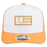 Men's New Era White/Tennessee Orange Tennessee Volunteers Perforated Patched 9SEVENTY Adjustable Hat