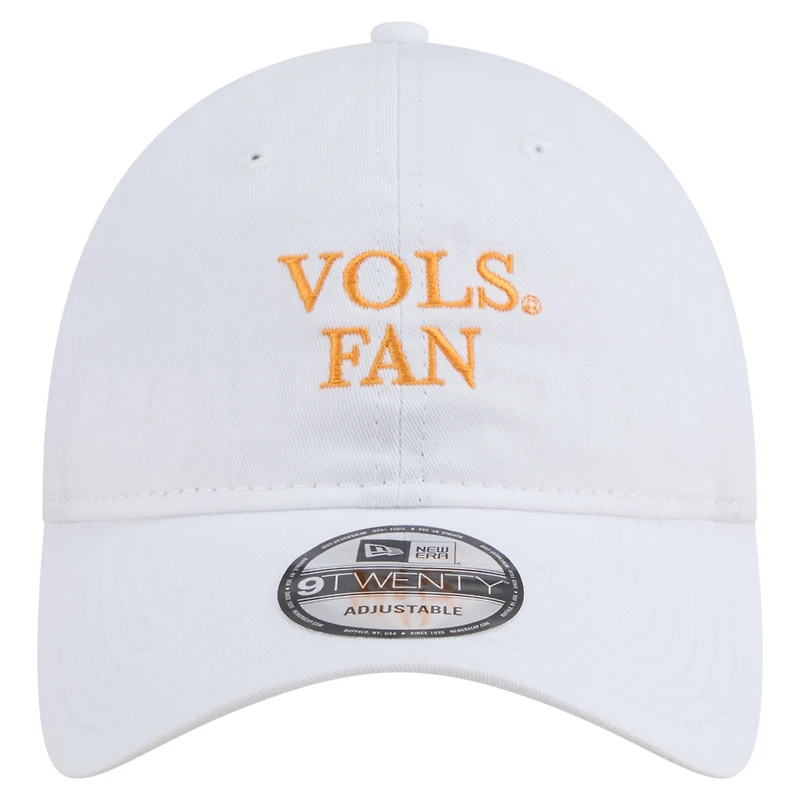 Casquette ajustable 9TWENTY blanche pour homme des Tennessee Volunteers de New Era