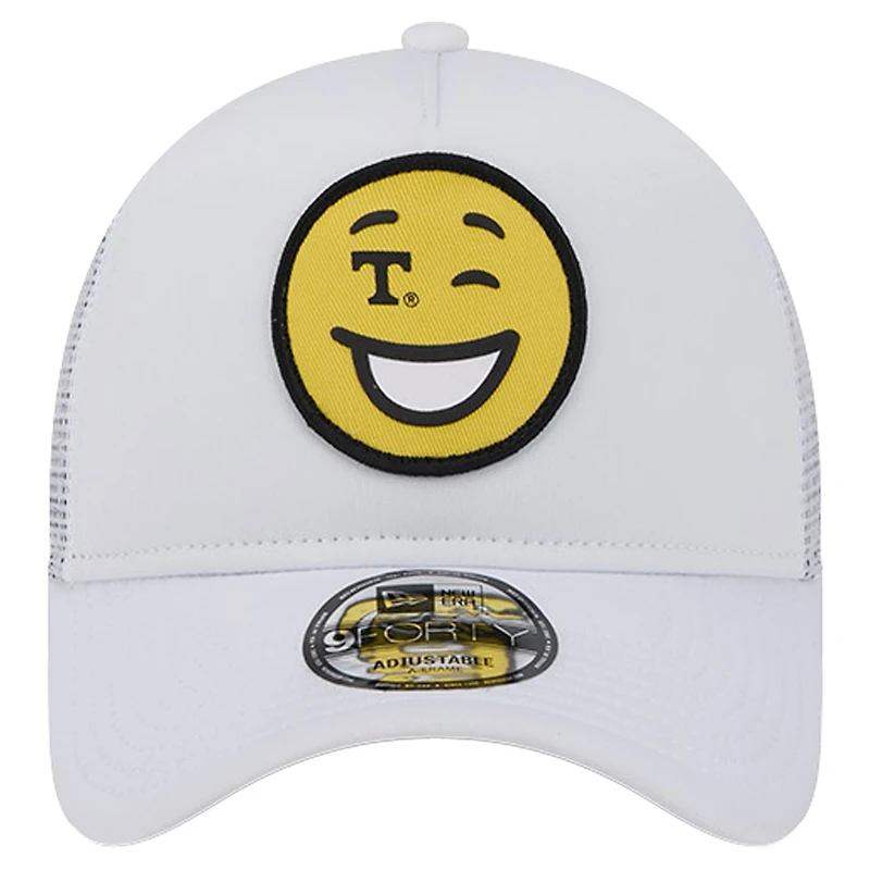 Casquette ajustable Wink Foam Trucker New Era pour hommes, blanche, Tennessee Volunteers