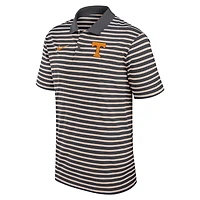 Polo Nike Dri-FIT rayé Primetime Victory pour homme, anthracite/blanc, Tennessee Volunteers