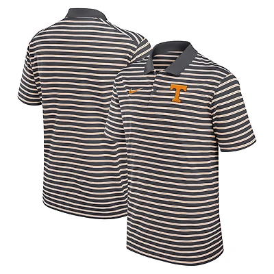 Men's Nike Anthracite/White Tennessee Volunteers Primetime Victory Striped Dri-FIT Polo