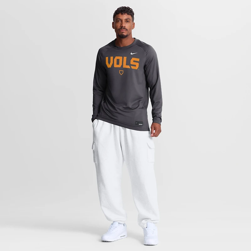 Pull-over léger Nike Tennessee Volunteers Dugout Dri-FIT anthracite pour homme