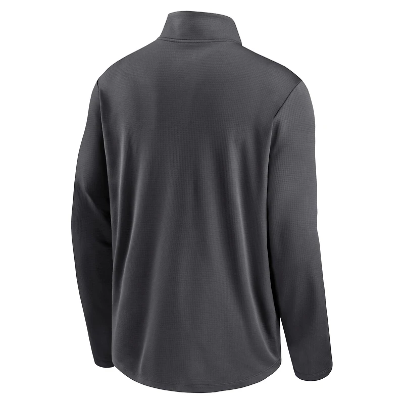 Haut à enfiler demi-zip Nike Tennessee Volunteers Pacer pour homme, anthracite