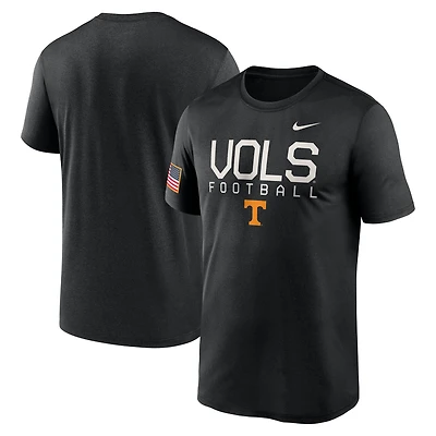 T-shirt Nike noir Tennessee Volunteers 2024 Military Appreciation Legend Performance pour homme