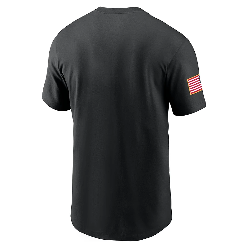 Men's Nike Black Tennessee Volunteers 2025 Military Appreciation Dri-FIT T-Shirt