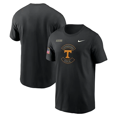 Men's Nike Black Tennessee Volunteers 2025 Military Appreciation Dri-FIT T-Shirt