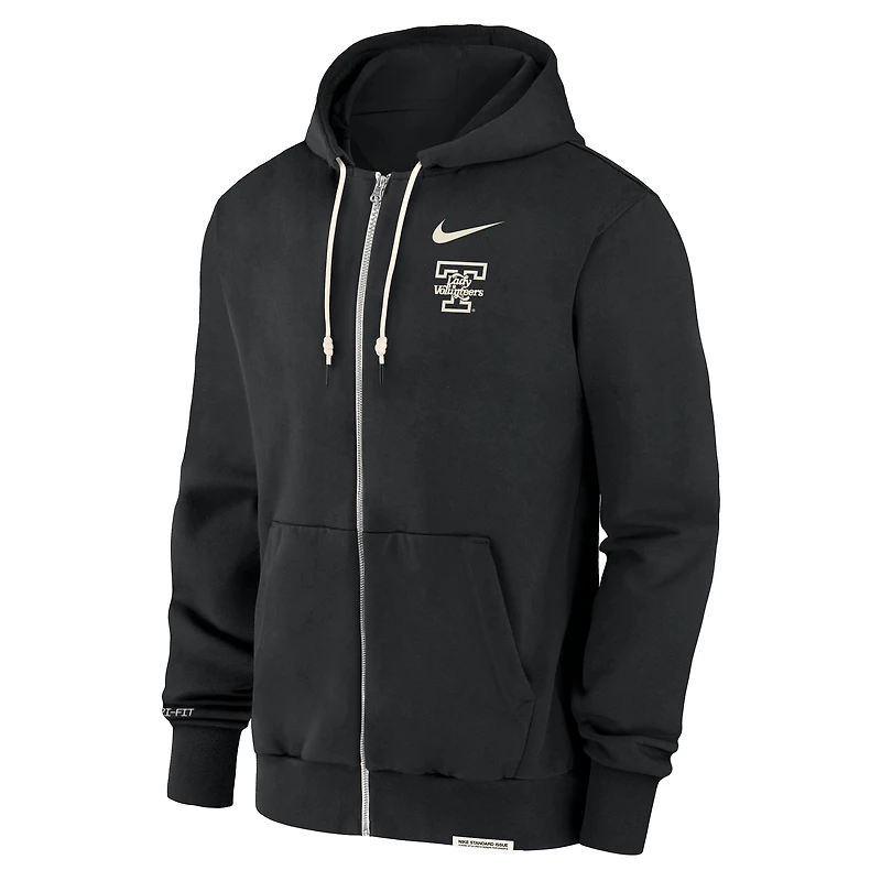 Men's Nike Black Tennessee Volunteers On-Court Performance Full-Zip Hoodie
