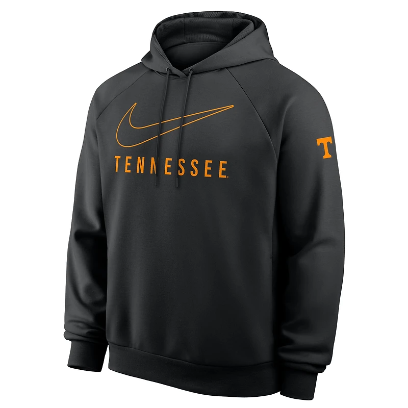 Men's Nike Black Tennessee Volunteers Premium Raglan Dri-FIT Hoodie