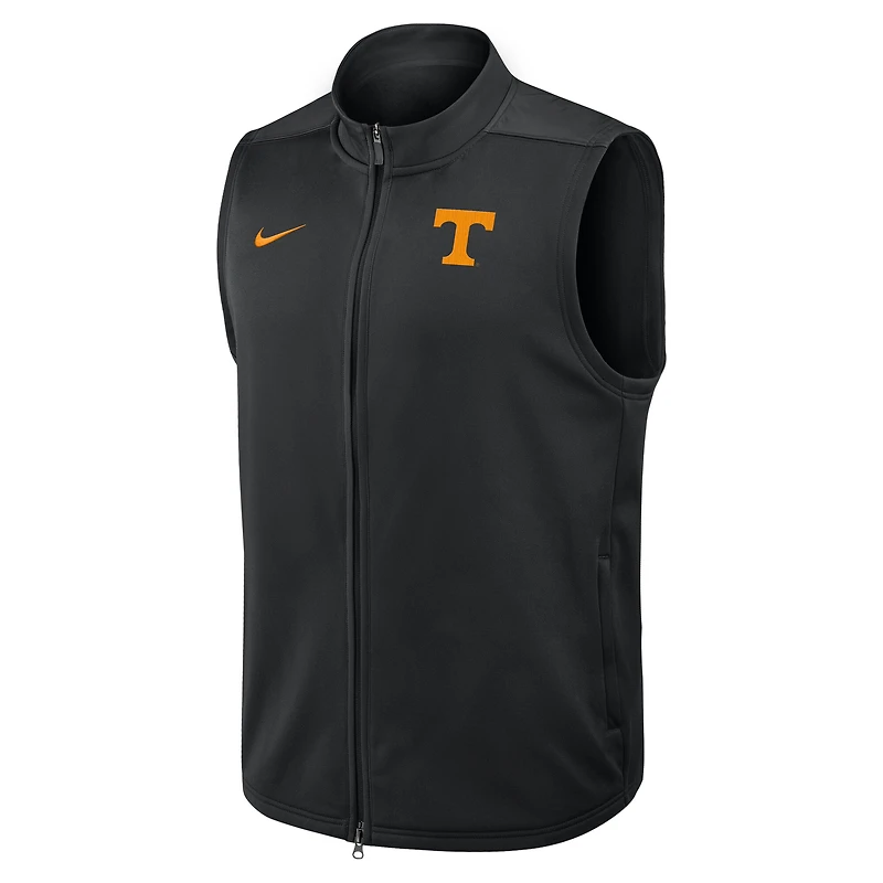 Gilet zippé Nike Tennessee Volunteers Primetime Victory Therma-FIT noir pour homme