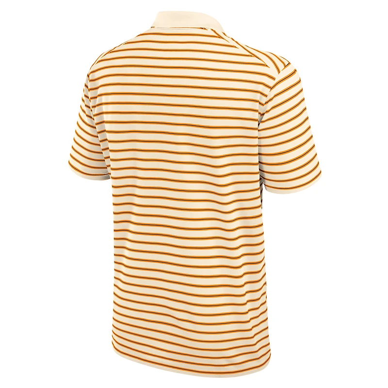 Polo Nike Dri-FIT crème à rayures avec logo principal des Tennessee Volunteers pour homme