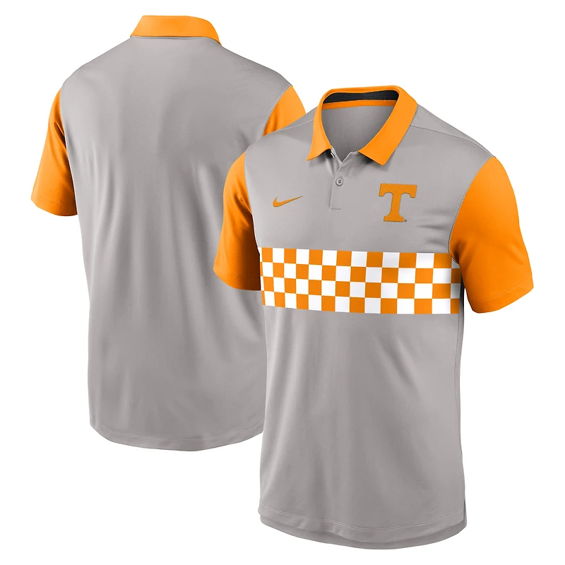 Men's Nike Gray/Tennessee Orange Tennessee Volunteers Vapor Dri-FIT Polo