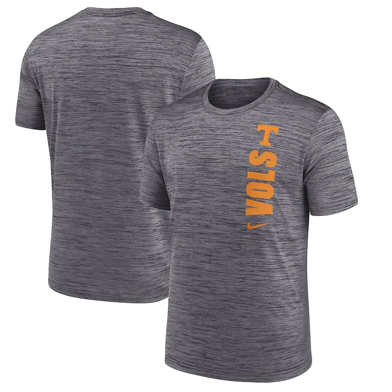 T-shirt Nike gris Tennessee Volunteers 2024 Sideline Velocity Dri-FIT pour homme