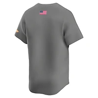Maillot de baseball alternatif limité Nike gris Tennessee Volunteers pour homme