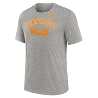 Men's Nike Heather Gray Tennessee Volunteers Legacy Arch Tri-Blend T-Shirt