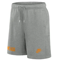 Men's Nike Heather Gray Tennessee Volunteers Legacy Fleece Essential Shorts