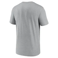 T-shirt Nike pour homme, gris chiné, Tennessee Volunteers Legend Basketball Icon Performance