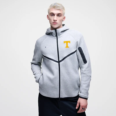 Men's Nike Heather Gray Tennessee Volunteers Tech Fleece Full-Zip Windrunner Hoodie