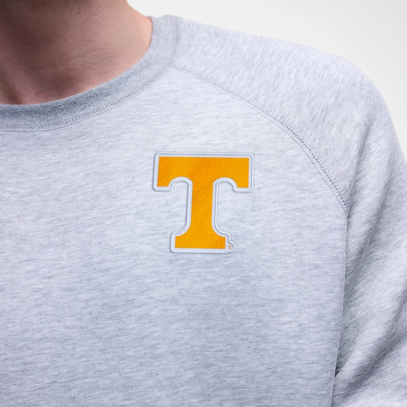 Men's Nike Heather Gray Tennessee Volunteers Tech Fleece Raglan Sweatshirt