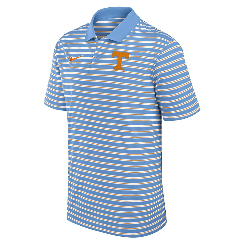 Men's Nike Light Blue/White Tennessee Volunteers Striped Dri-FIT Polo