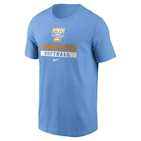 Men's Nike Light Blue Tennessee Volunteers Softball T-Shirt