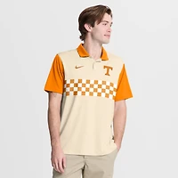 Men's Nike Natural/Tennessee Orange Tennessee Volunteers Vapor Primary Logo Dri-FIT Polo