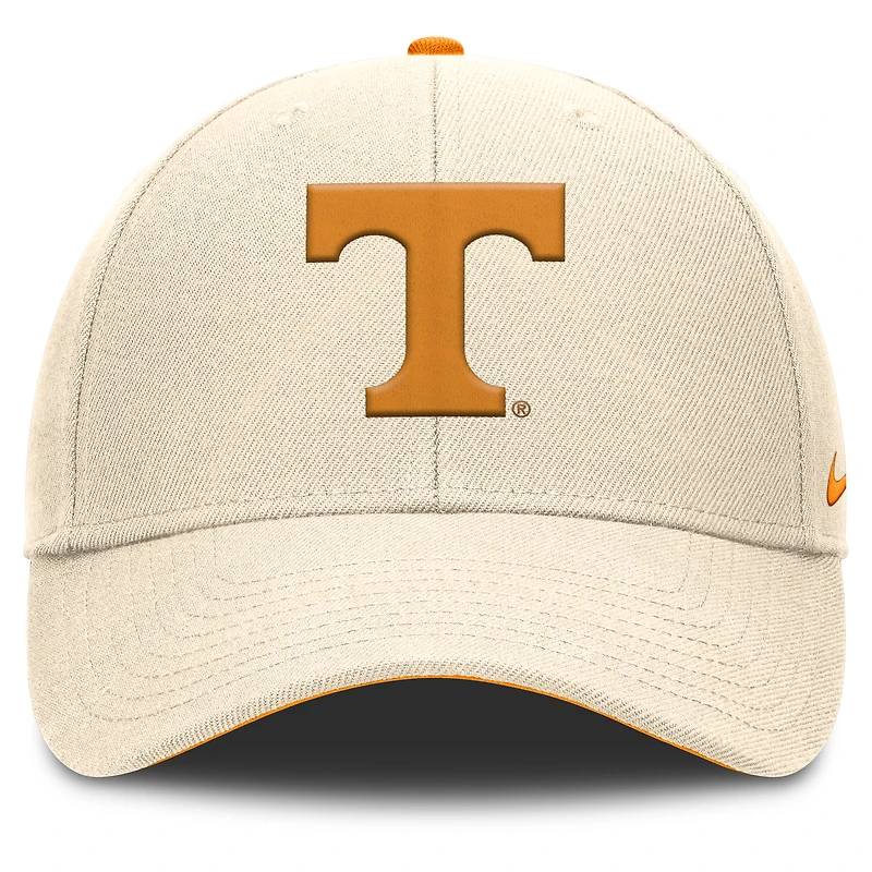 Casquette ajustable Nike Natural Tennessee Volunteers Primetime Rise Dri-FIT pour homme