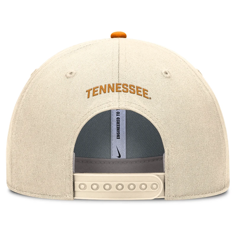 Casquette ajustable Nike Natural Tennessee Volunteers Primetime Rise Dri-FIT pour homme