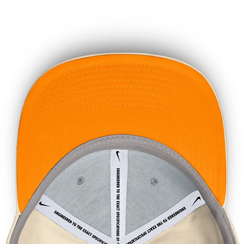 Casquette ajustable Nike Natural Tennessee Volunteers Primetime Rise Dri-FIT pour homme