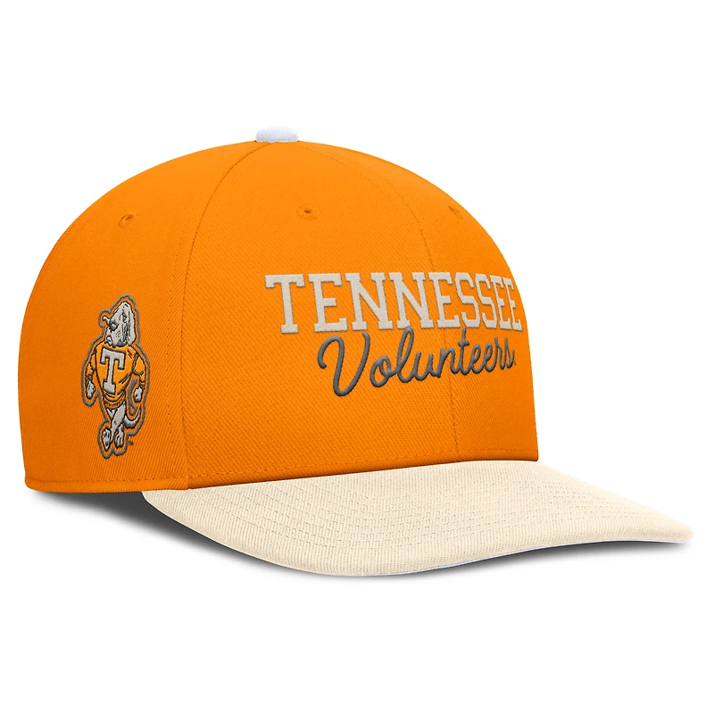 Casquette Nike Tennessee Volunteers Pro Legacy Snapback Orange/Crème pour homme