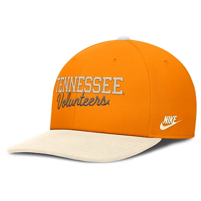 Casquette Nike Tennessee Volunteers Pro Legacy Snapback Orange/Crème pour homme