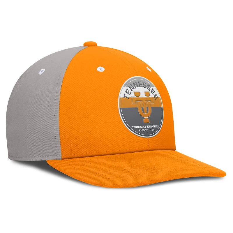 Casquette Nike Tennessee Volunteers Prep Pro Performance Snapback Orange/Gris pour homme