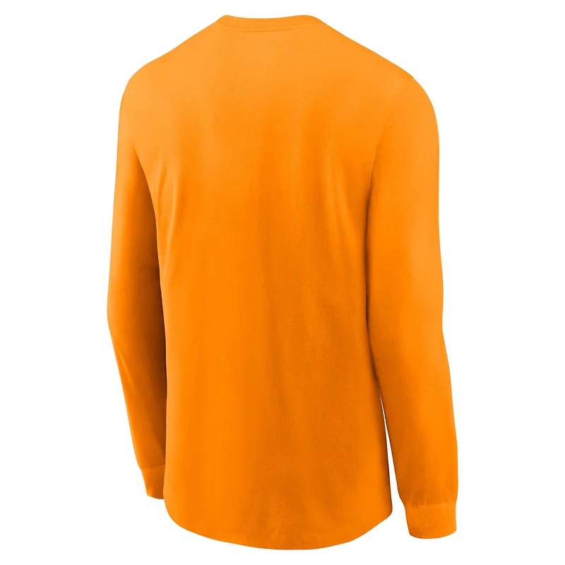 T-shirt Nike Tennessee Orange Volunteers 2024 Sideline Legend Dri-FIT à manches longues pour homme