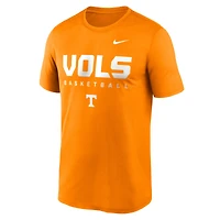 Men's Nike White Tennessee Volunteers 2025 Courtside Basketball Legend Dri-FIT T-Shirt