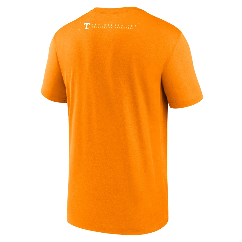 T-shirt Nike Tennessee Orange Volunteers 2025 Courtside Basketball Legend Dri-FIT pour homme