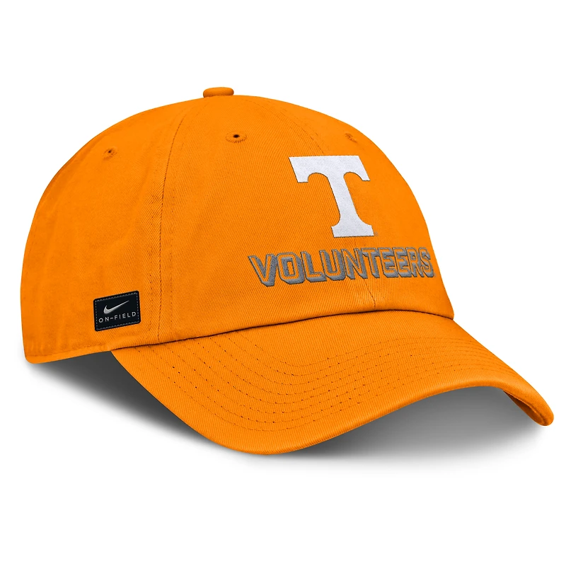 Casquette ajustable Nike Tennessee Orange Tennessee Volunteers 2025 On-Field Club pour homme