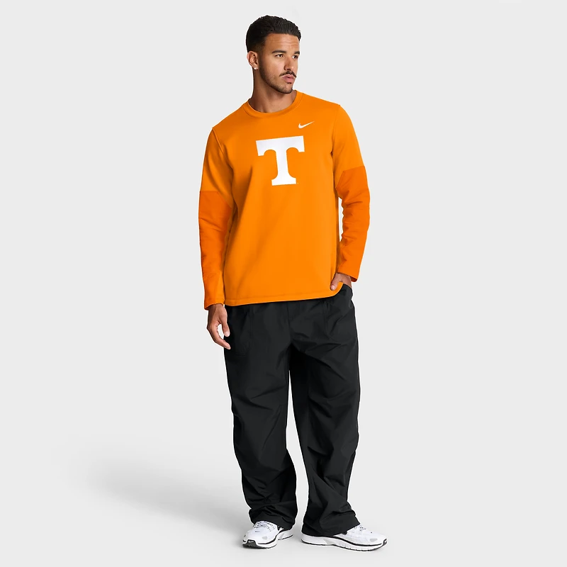T-shirt Nike Tennessee Orange Volunteers 2025 Sideline Coach Therma-FIT à manches longues pour homme