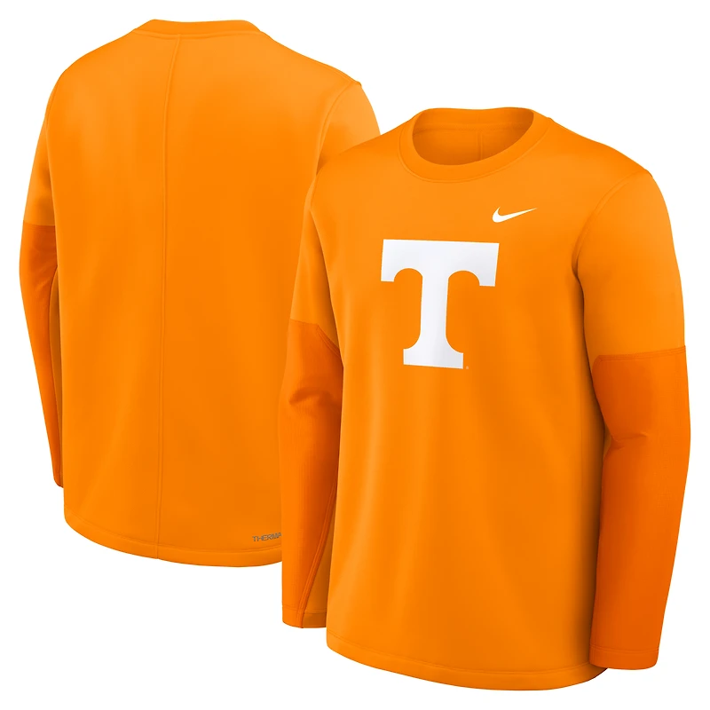 Men's Nike Tennessee Orange Volunteers 2025 Sideline Coach Therma-FIT Long Sleeve T-Shirt