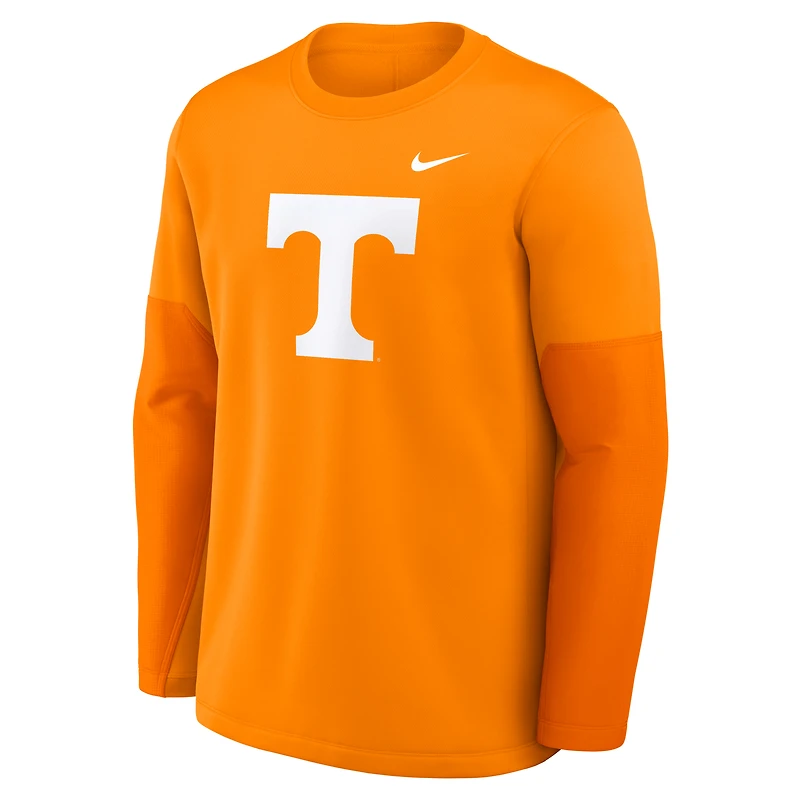 T-shirt Nike Tennessee Orange Volunteers 2025 Sideline Coach Therma-FIT à manches longues pour homme