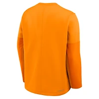 T-shirt Nike Tennessee Orange Volunteers 2025 Sideline Coach Therma-FIT à manches longues pour homme