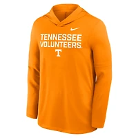 T-shirt à capuche manches longues Nike Tennessee Orange Volunteers 2025 Sideline Dri-FIT pour homme