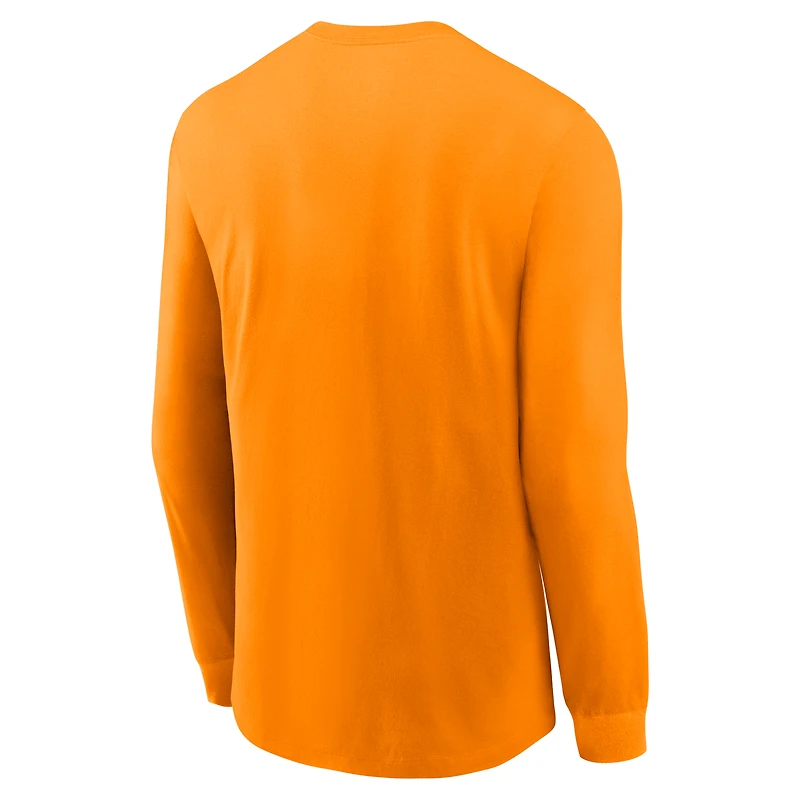 T-shirt Nike Tennessee Orange Volunteers 2025 Sideline Dri-FIT à manches longues pour homme