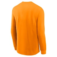 T-shirt Nike Tennessee Orange Volunteers 2025 Sideline Dri-FIT à manches longues pour homme